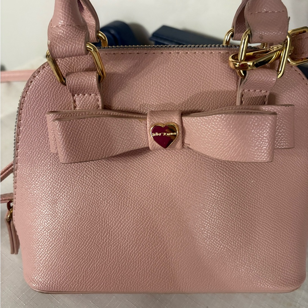 Betsey Johnson Mini Crossbody with Bow and Heart Charm - Picture 2 of 9